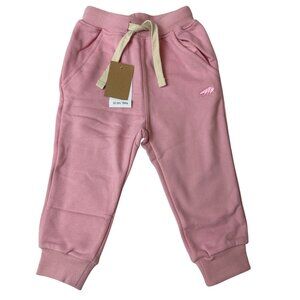 Minizone Baby Girls Sweatpants 12-18M Pink Elastic Waistband Soft & Cozy - New